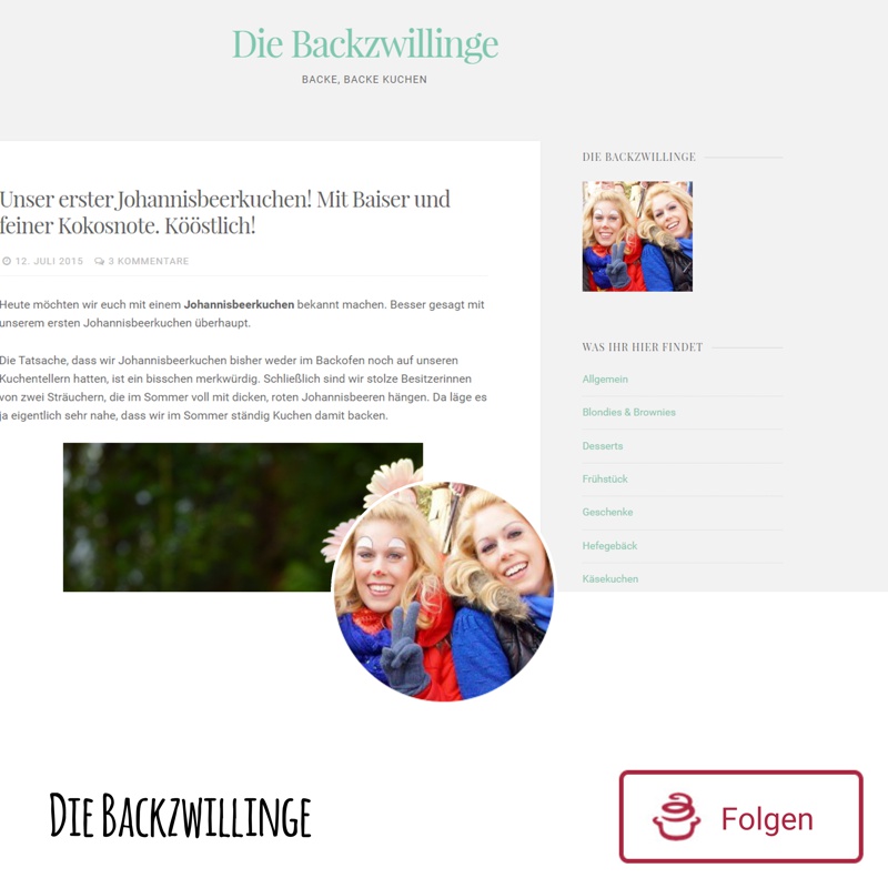 Foodblog Die Backzwillinge bei mealy